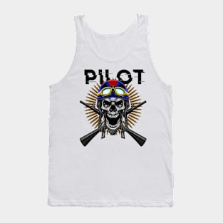 Skull Pilot 01 Tank Top